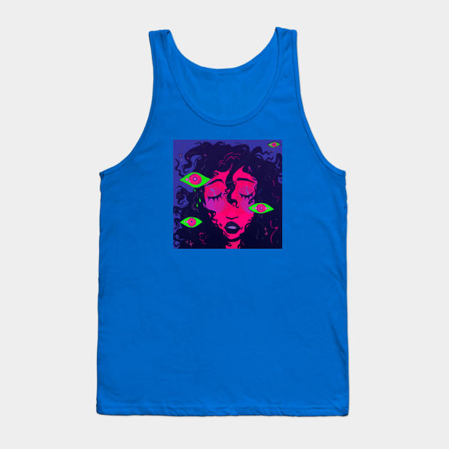 Dreaming with eyes closed Tank Top by snowpiart